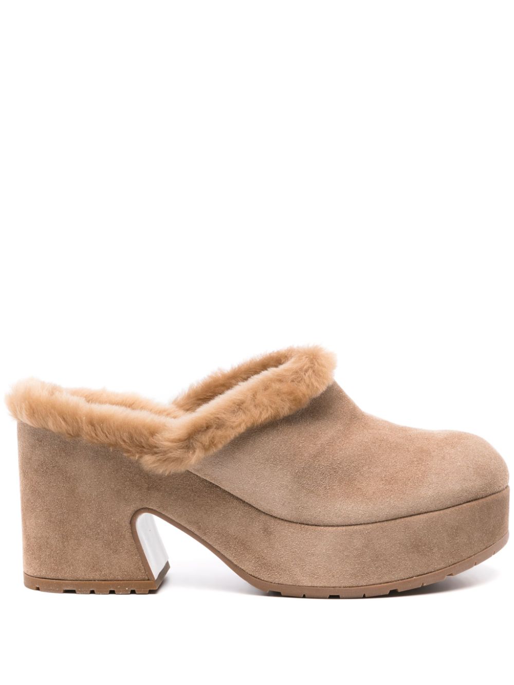 G9169055RICVFUCMCM LYSS 스웨이드 힐 뮬